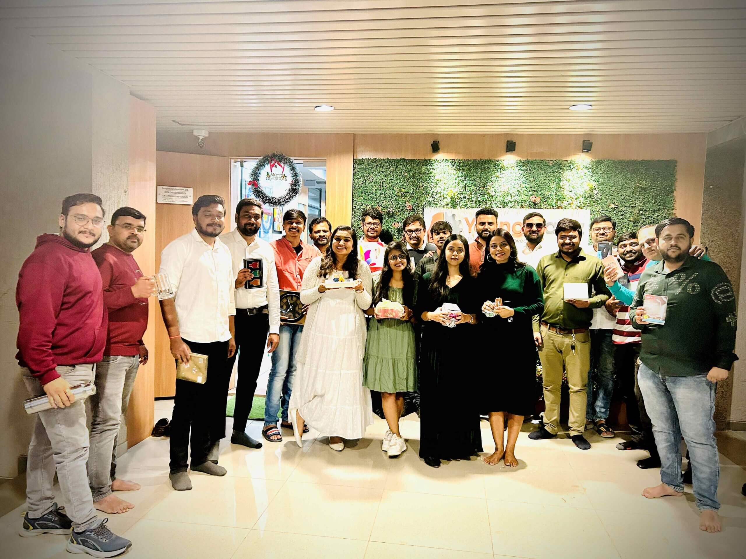 Office Group Photo Christmas